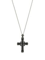 Dolce & Gabbana collier à pendentif croix strassé KIM DOLCE&GABBANA - Noir