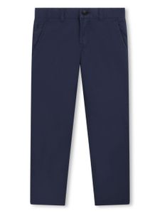 BOSS Kidswear pantalon chino à coupe droite - Bleu