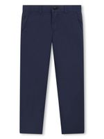 BOSS Kidswear pantalon chino à coupe droite - Bleu