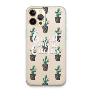 Cactus quote: iPhone 13 Pro Max Transparant Hoesje