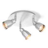 Light depot - LED opbouwspot Alba 3 lichts Ø 22 cm - aluminium - Outlet