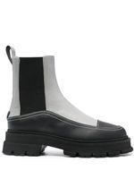 Emporio Armani bottines 55 mm en cuir - Noir