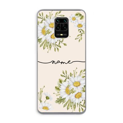 Daisies: Xiaomi Redmi Note 9 Pro Transparant Hoesje