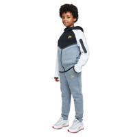 Nike Tech Fleece Sportswear Trainingspak Kids Grijsblauw Zwart Wit Lichtgeel