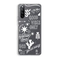 Good vibes: Sony Xperia 10 III Transparant Hoesje