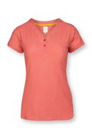 Pip Studio Sport Top Korte mouw Cross Stitch Rood XS