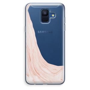 Peach bath: Samsung Galaxy A6 (2018) Transparant Hoesje