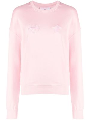 Chiara Ferragni sweat à broderies Eye Star - Rose Chiara Ferragni sweat à broderies Eye Star - Rose