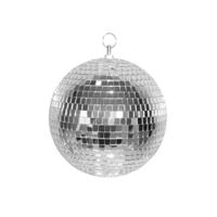 Disco spiegel bal - rond - plafond - in het zilver - diameter 30 cm