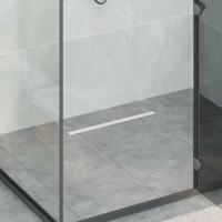 VidaXL 360° doucheafvoer met slank model zilver 50 cm