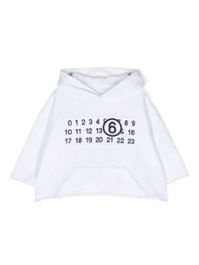 MM6 Maison Margiela Kids t-shirt en coton à patch logo - Blanc