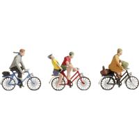 NOCH 15898 H0 Fietsers figuren Geverfd, Staand