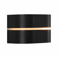 Buitenlamp up down led e27 metaal half rond Sibelis
