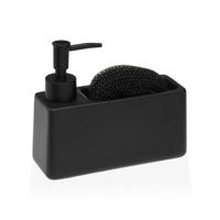 Schuurspons Versa Zwart Keramisch Plastic 6,3 x 14,5 x 16,8 cm