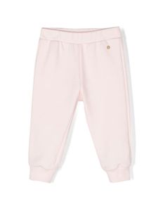 Roberto Cavalli Junior pantalon de jogging à broderies - Rose