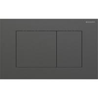 Geberit Drukplaat Sigma 40, 2-toets Square RVS Zwart Chroom