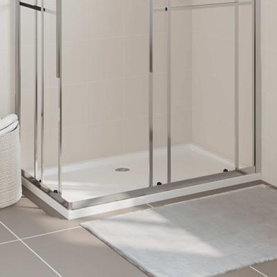 Douchebak rechthoekig 70x120 cm ABS wit