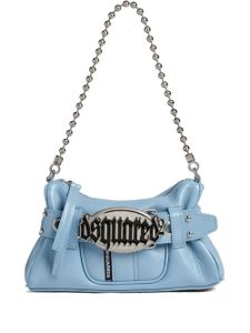 DSQUARED2 sac porté épaule à plaque logo - Bleu