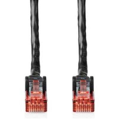 CAT6 Netwerkkabel | RJ45 Male | RJ45 Male | U/UTP | 50.0 m | Buitenshuis | Rond | PE | Zwart | Label