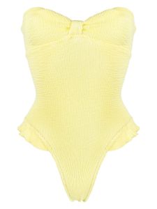 Reina Olga maillot de bain Laila à volants - Jaune