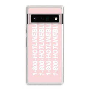 Hotline bling pink: Google Pixel 6 Pro Transparant Hoesje