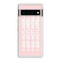 Hotline bling pink: Google Pixel 6 Pro Transparant Hoesje