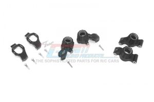 Front C-Hubs Front + Rear Knuckle Arms, Black - Traxxas Maxx