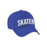 Skater pet blauw voor kinderen