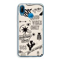 Good vibes: Huawei P20 Lite Transparant Hoesje