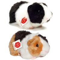 Knuffeldier Cavia set 2x stuks - zachte pluche - premium knuffels - multi kleuren - 20 cm