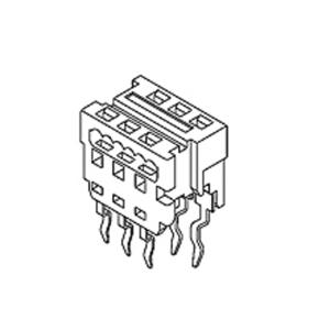 Molex 905841306 Female header, inbouw (standaard) Totaal aantal polen: 6 Rastermaat: 1.27 mm Inhoud: 1 stuk(s) Tube