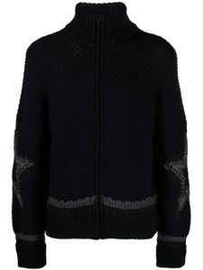 Zadig&Voltaire cardigan Christophe à motif étoile en jacquard - Bleu