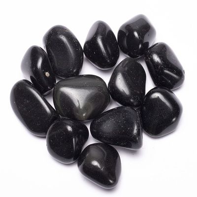 Regenboog Obsidiaan Trommelstenen AA Kwaliteit (± 250 gram - ± 4,5-6 cm)