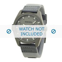 Diesel horlogeband DZ1488 Textiel Grijs 24mm + grijs stiksel - thumbnail