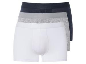 LIVERGY 3 heren boxers (M, Marine/grijs/wit)