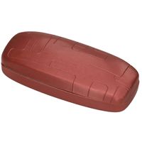 Bordeaux rood bruin harde brillenkoker 15,5 cm