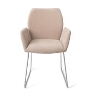 Jesper Home Misaki eetkamerstoel Sand Strand slide steel