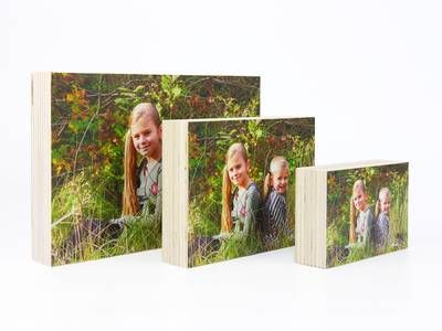 Houten fotoblok 20x30 cm