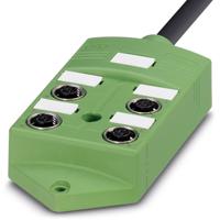 Phoenix Contact SACB-4/ 8-10,0PUR SCO 1516991 Passieve sensor/actorbox M12-verdeler met metalen schroefdraad 1 stuk(s)