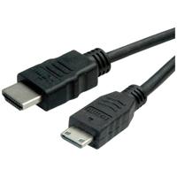 ROLINE GREEN HDMI High Speed Kabel met Ethernet, HDMI male - Mini HDMI male, 2 m - thumbnail