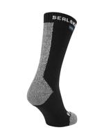 Sealskinz Briston All weather mid fietssok met Hydrostop zwart/grijs