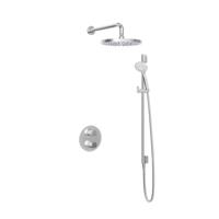 Hotbath Buddy - Inbouw Regendoucheset - Thermostatisch - Wandarm 35 cm - Hoofddouche 300 mm - Ronde Handdouche 3 Standen - Glijstang 900 mm - met 2-Weg Stop-Omstel - Waterbesparend - V01