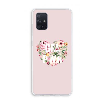 GRL PWR Flower: Galaxy A71 Transparant Hoesje