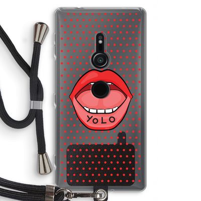 Yolo Denise: Sony Xperia XZ2 Transparant Hoesje met koord