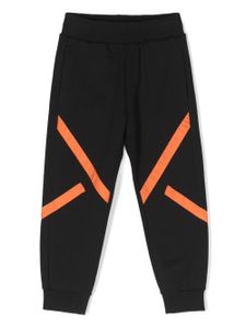 Roberto Cavalli Junior pantalon à patch logo - Noir