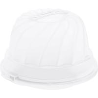 Rotho Fresh Cakedoos Tulband 30.5 cm Wit/Transparant Rotho Fresh Cakedoos Tulband 30.5 cm Wit/Transparant