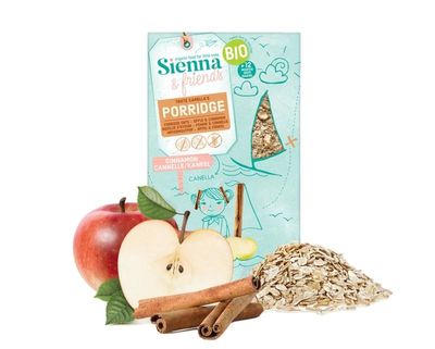 Sienna & Friends Havermoutpap appel & kaneel bio (200 gr)
