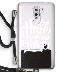 Turn hate into love: Honor 6X Transparant Hoesje met koord
