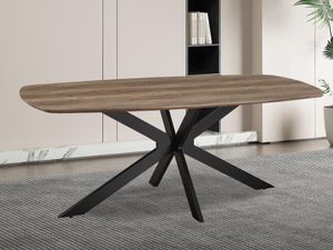 Ovale eettafel AZIMANE 100x200 cm mangolia