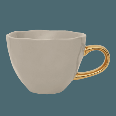 Good Morning kop Cappuccino / Thee Ø11 cm - Grijs Morn (set van 4)